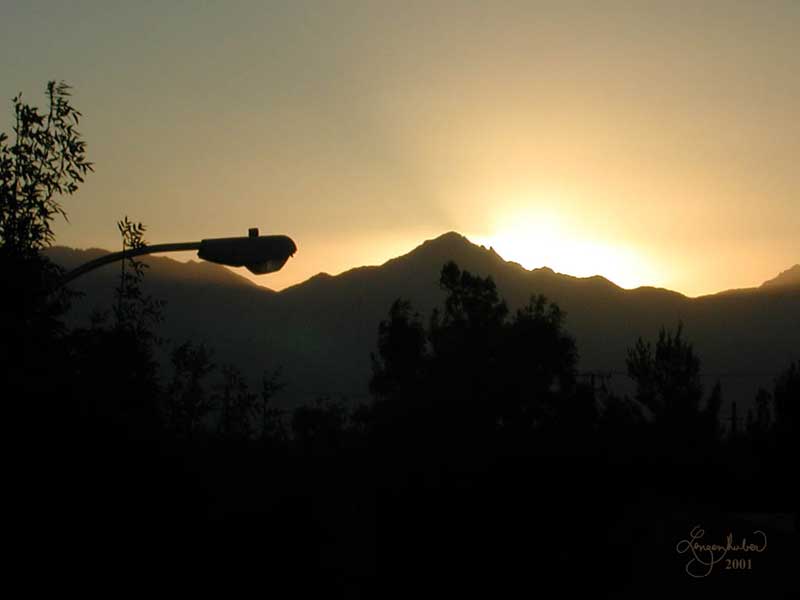 Sunset Over Owens Peak from Ridgecrest  (DSCN00511)